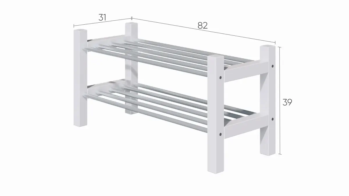 Полка для обуви Terek, цвет белый фото - 6 - большое изображение