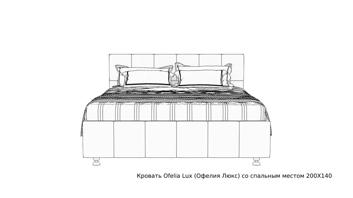 Кровать Ofelia ice, цвет Дуб Бардолино натуральный Askona фото - 8 - большое изображение