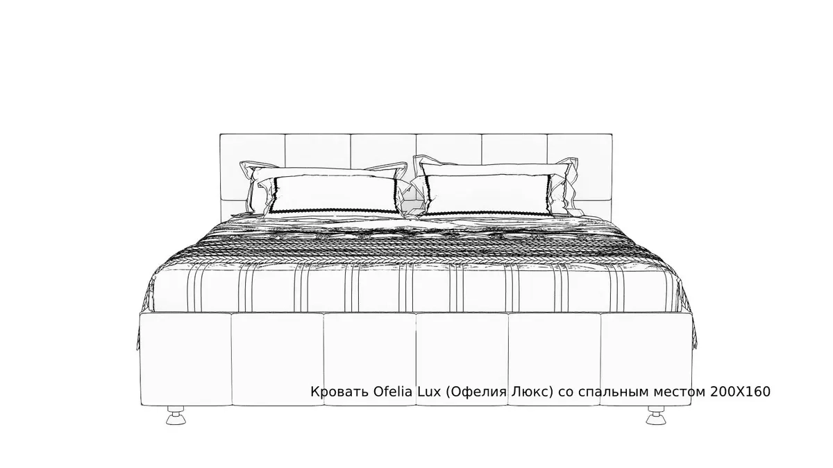 Кровать Ofelia ice, цвет Дуб Бардолино натуральный Askona фото - 9 - большое изображение