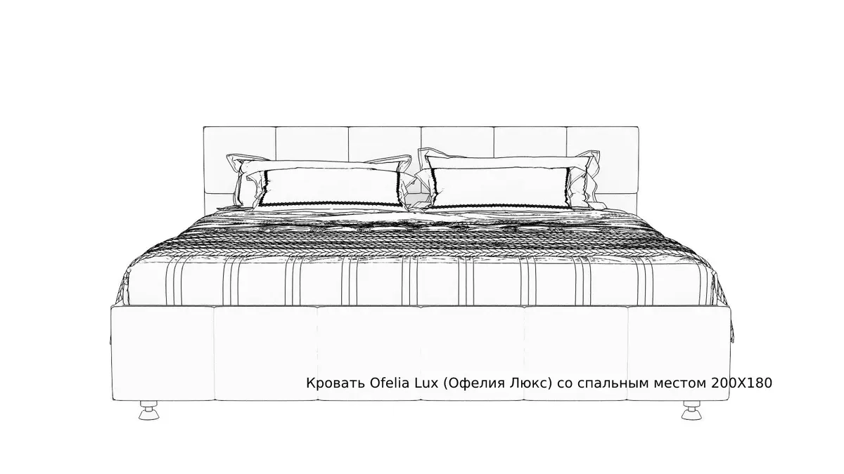 Кровать Ofelia ice, цвет Дуб Бардолино натуральный Askona фото - 10 - большое изображение