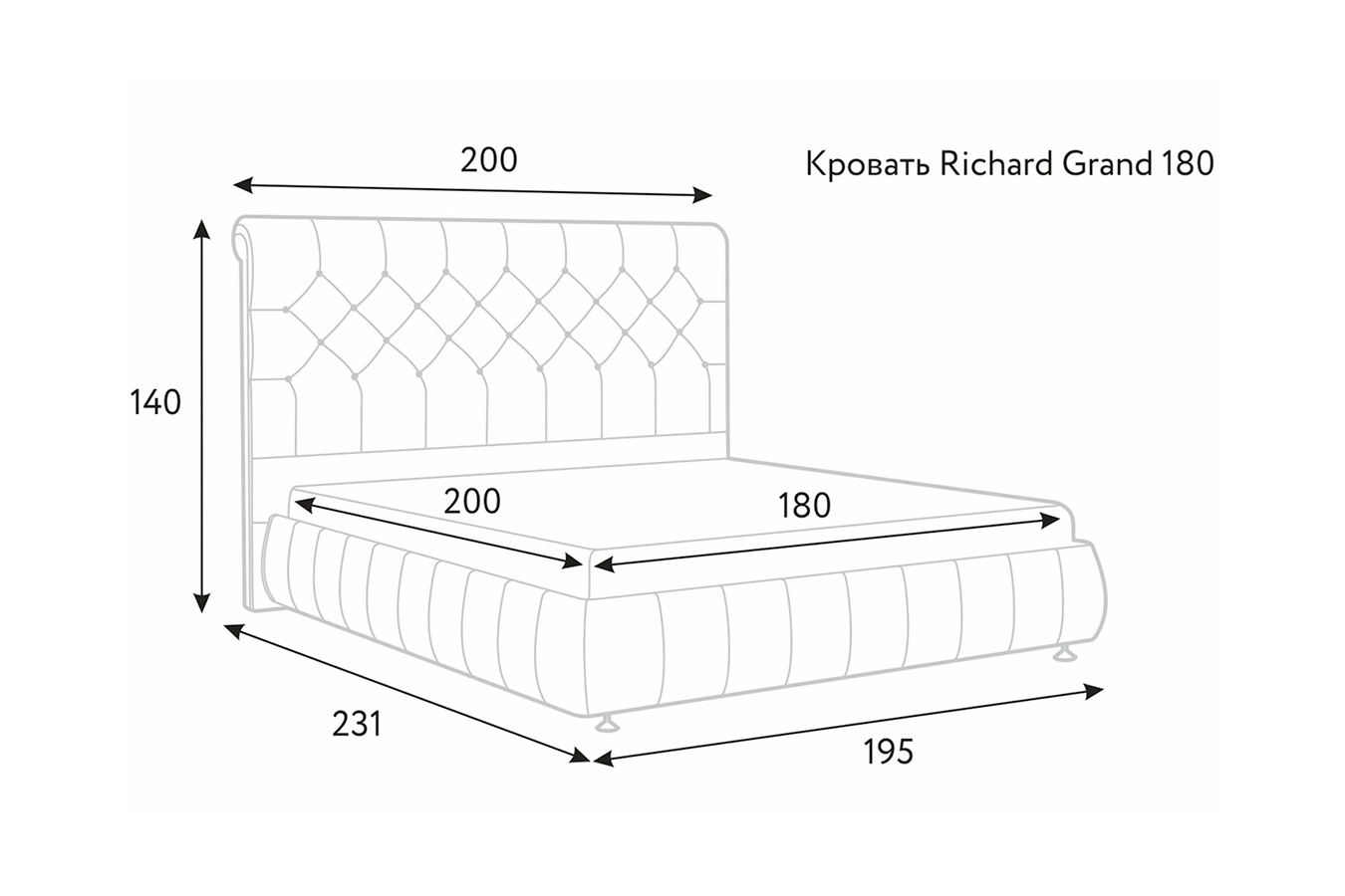 Кровать Richard Grand Askona фото - 13 - большое изображение