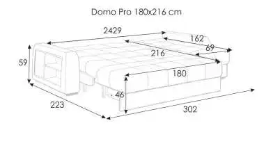 Диван Domo Pro угловой с коробом для белья с полками Askona фото - 14 - превью